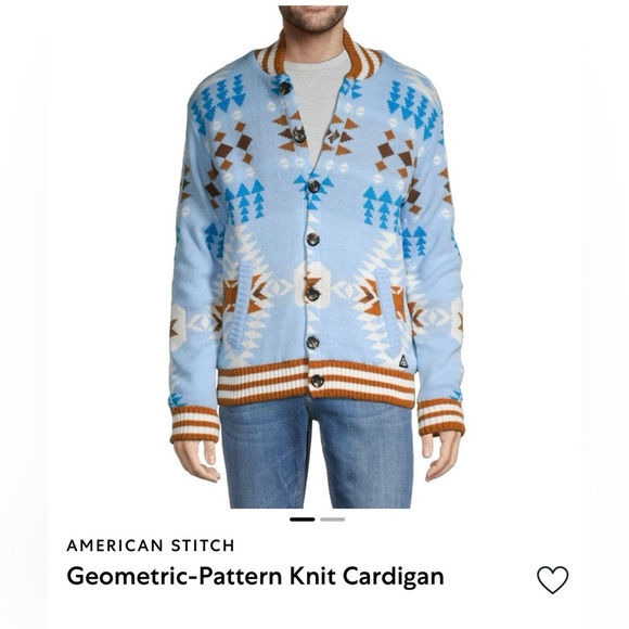 American Stitch Geometric-shaped Knot jacket Large - Picture 2 of 5